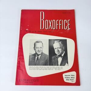 Rare Collectible Boxoffice Magazine Magazine Feb 18‎ 1956 Motion picture T67